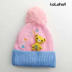 کلاه بچگانه عروسکی داخل خز (KLT-T2335) &ndash; کلاهت