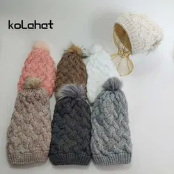 کلاه بافت زنانه دو لایه - عمده (KLT-2338) &ndash; کلاهت