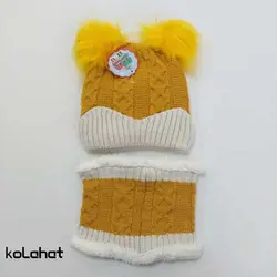 کلاه شال گردن رینگی دو پوم _ عمده (KLT-2362)