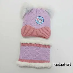 کلاه شال گردن رینگی دو پوم _ عمده (KLT-2362)