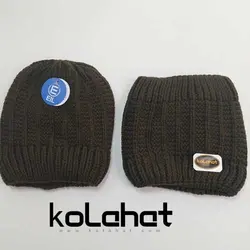 کلاه و شال گردن رینگی بافت مردانه - عمده (KLT-2383) – کلاهت