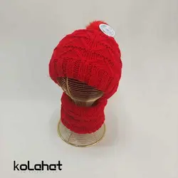 کلاه و شال گردن بافت رینگی (KLT-T2379)