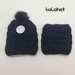 کلاه و شال گردن بافت رینگی (KLT-T2379)