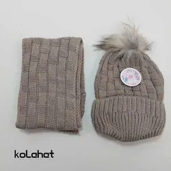 کلاه شالگردن بچگانه داخل خز - عمده (KLT-2377)
