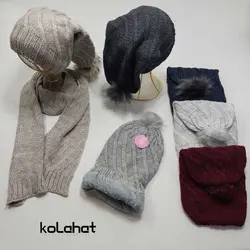 کلاه شال گردن زنانه داخل خز - عمده (KLT-2372) – کلاهت