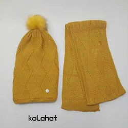 کلاه و شال گردن شیطونی زنانه - عمده (KLT-2406) – کلاهت