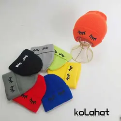 کلاه بافت رنگی مژه اعلا - عمده (KLT-2418) &ndash; کلاهت