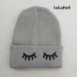 کلاه بافت رنگی مژه اعلا - عمده (KLT-2418) &ndash; کلاهت