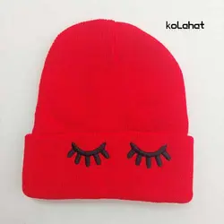 کلاه بافت رنگی مژه اعلا - عمده (KLT-2418) &ndash; کلاهت