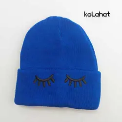 کلاه بافت رنگی مژه اعلا - عمده (KLT-2418) &ndash; کلاهت