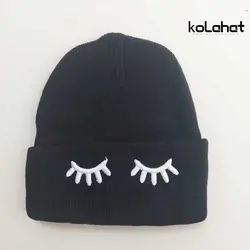 کلاه بافت رنگی مژه اعلا - عمده (KLT-2418) &ndash; کلاهت