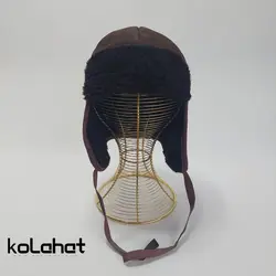 کلاه خلبانی چرم طبیعی داخل خز (KLT-T2445)