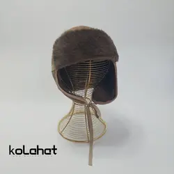 کلاه خلبانی چرم طبیعی داخل خز (KLT-T2445)