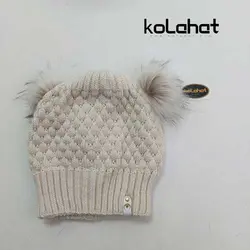 کلاه بافت دانه اناری پوم دار - عمده (KLT-2495) – کلاهت