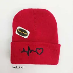 کلاه بافت رنگی طرح ضربان - عمده (KLT-2065) &ndash; کلاهت