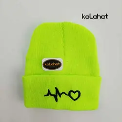 کلاه بافت رنگی طرح ضربان - عمده (KLT-2065) &ndash; کلاهت