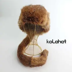 کلاه روسی طبیعی دم دار مدل روباه (KLT-T2512)
