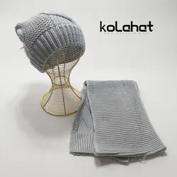 کلاه و شال گردن زنانه شیطونی - عمده (KLT-2544) &ndash; کلاهت