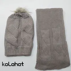کلاه و شال گردن زنانه شیطونی - عمده (KLT-2544) &ndash; کلاهت