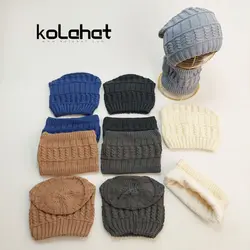 کلاه شال رینگی بافت داخل خز - عمده (KLT-2573) – کلاهت