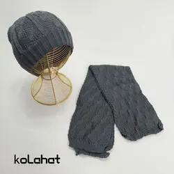 کلاه و شال گردن داخل خز مردانه - عمده (KLT-2566) – کلاهت