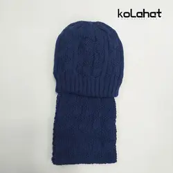 کلاه و شال گردن داخل خز مردانه - عمده (KLT-2566) – کلاهت