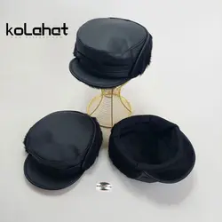 کلاه شکاری مردانه چرم صنعتی (KLT-T2593) – کلاهت