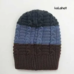 کلاه مردانه بافت سه رنگ (KLT-T2612) – کلاهت