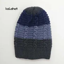 کلاه بافت مردانه سه رنگ - عمده (KLT-2612) – کلاهت