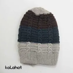 کلاه بافت مردانه سه رنگ - عمده (KLT-2612) – کلاهت