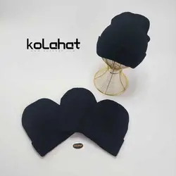 کلاه مشکی مردانه بافت اعلا - عمده (KLT-2629) – کلاهت