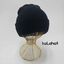کلاه مشکی مردانه بافت اعلا - عمده (KLT-2629) – کلاهت