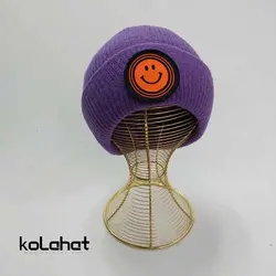 کلاه بافت رنگی طرح استیکر - عمده (KLT-2656) &ndash; کلاهت