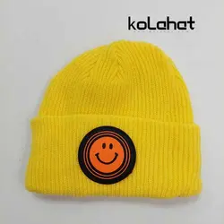 کلاه بافت رنگی طرح استیکر - عمده (KLT-2656) &ndash; کلاهت