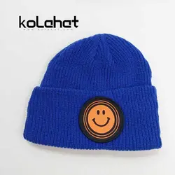 کلاه بافت رنگی طرح استیکر - عمده (KLT-2656) &ndash; کلاهت