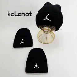 کلاه بافت مشکی طرح جردن - عمده (KLT-2658) – کلاهت