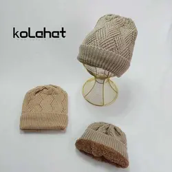 کلاه بافت کرمی داخل خز (KLT-T2662) – کلاهت