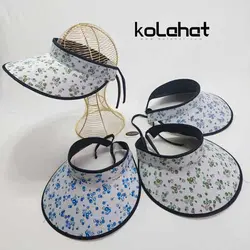 نقاب آفتابگیر گل دار پشت کشی - عمده (KLT-2676) &ndash; کلاهت