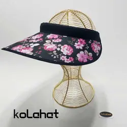 نقاب آفتابگیر تلی گلدار (KLT-T2715) &ndash; کلاهت