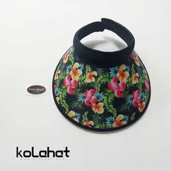 نقاب آفتابگیر تلی گلدار (KLT-T2715) &ndash; کلاهت