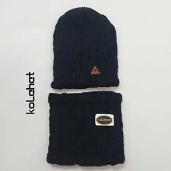 کلاه و شال گردن رینگی داخل خز - عمده (KLT-2719) – کلاهت