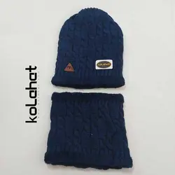 کلاه و شال گردن رینگی داخل خز - عمده (KLT-2719) – کلاهت