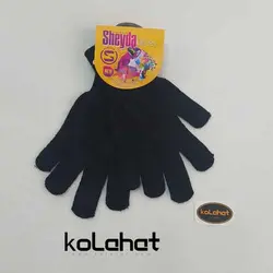 دستکش بافت مشکی مردانه - عمده (KLT-2724) – کلاهت