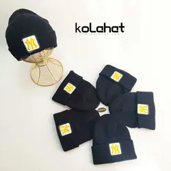 کلاه بافت NY مشکی - عمده (KLT-2736) – کلاهت