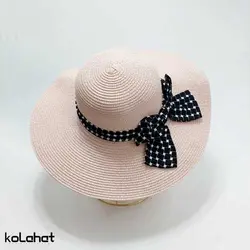 کلاه ساحلی زنانه پاپیونی لبه بلند (KLT-T2843) – کلاهت