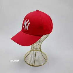 کلاه بیسبالی NY کتان رنگی (KLT-T2910)