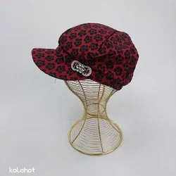 کلاه کاپیتانی کتان مخمل کوب - عمده (KLT-2929) &ndash; کلاهت