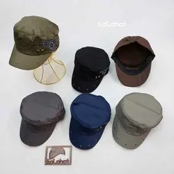 کلاه ته سر گرد کتان خارجی مردانه - عمده (KLT-2971)