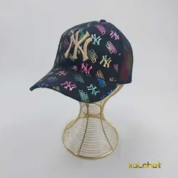 کلاه بیسبالی NY کتان پشت توری (KLT-T3053) &ndash; کلاهت