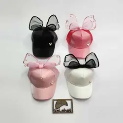 کلاه دخترانه پاپیونی وارداتی - عمده (KLT-3110) &ndash; کلاهت